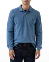 Rodd & Gunn Men's Long-sleeve Pique Polo Shirt In Regatta