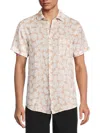 Rodd & Gunn Massey West Woven Shirt In Peach