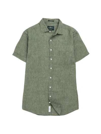 Rodd & Gunn Men's Palm Heights Linen Short-sleeve Shirt In Kelp