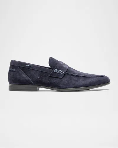 Rodd & Gunn Men's St. James Suede Loafers In Navy