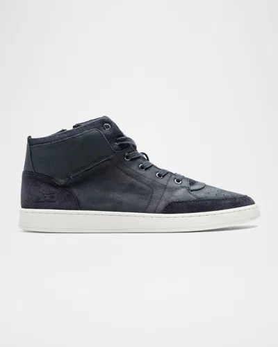 Rodd & Gunn Men's Sussex High Street Leather High-top Sneakers In Navy