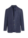 Rodd & Gunn Men's The Cascades Wool & Linen-blend Slim-fit Two-button Blazer In Bluestone