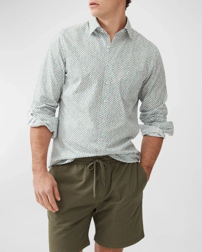 RODD & GUNN MEN'S UNDERWOOD MULTICOLOR LEAF-PRINT SPORT SHIRT