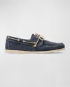 Rodd & Gunn Viaduct Boat Shoe In Denim