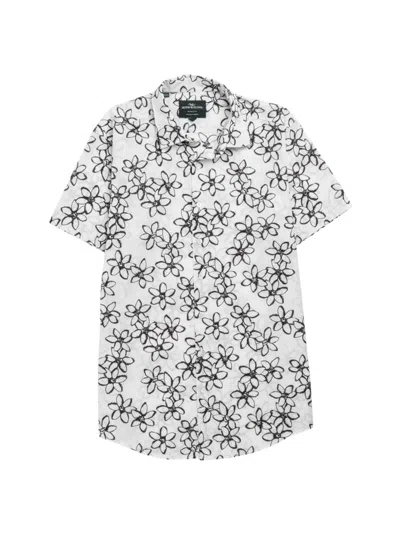 Rodd & Gunn Men's Wingrove Floral Cotton Slim-fit Shirt In Snow