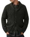 Rodd & Gunn North East Valley Wool Shawl Collar Cardigan In Fatigue