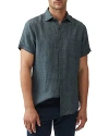 Rodd & Gunn Palm Beach Short Sleeve Slim Fit Shirt In Ash