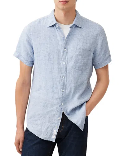 Rodd & Gunn Palm Beach Short Sleeve Slim Fit Shirt In Iris