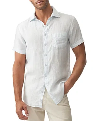 Rodd & Gunn Palm Beach Short Sleeve Slim Fit Shirt In Iceberg