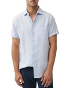 Rodd & Gunn Palm Beach Short Sleeve Slim Fit Shirt In Iris