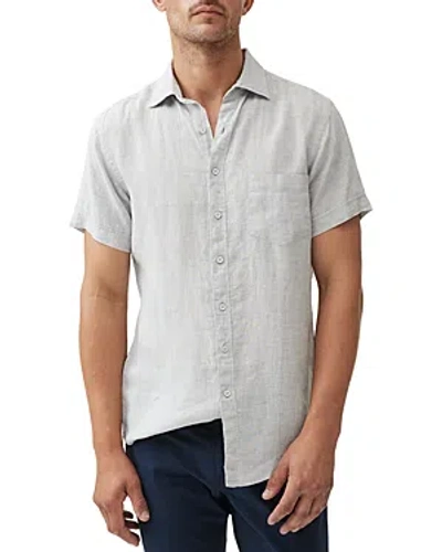 Rodd & Gunn Palm Beach Short Sleeve Slim Fit Shirt In Vapour