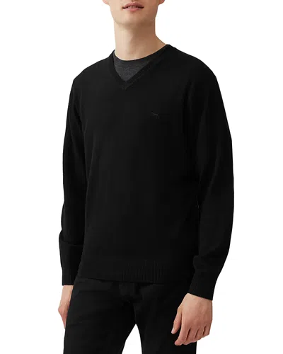 Rodd & Gunn Phoenix V Neck Sweater In Noir