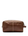 Rodd & Gunn Princeton Leather Washbag In Cognac