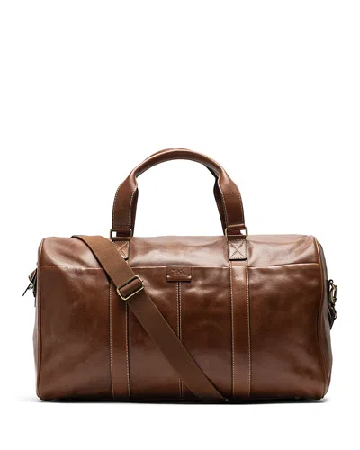 Rodd & Gunn Princeton Leather Weekender Bag In Cognac