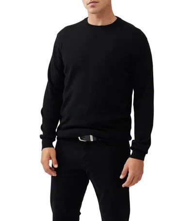 Rodd & Gunn Queenstown Crewneck Sweater In Onyx