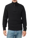 Rodd & Gunn Robbies Road Quarter Zip Sweater In Midnight