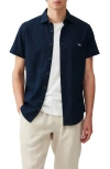 Rodd & Gunn Airtex Short Sleeve Slim Fit Shirt In Ink