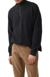 Rodd & Gunn Alton Ave Quarter Zip Sweater In Asphalt