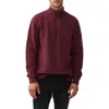 Rodd & Gunn Alton Ave Quarter Zip Sweater In Berry