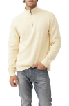 Rodd & Gunn Alton Ave Quarter Zip Sweater In Lemon