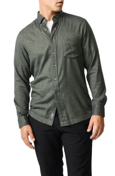 Rodd & Gunn Rodd And Gunn Barrhill Long Sleeve Slim Fit Shirt In Forest