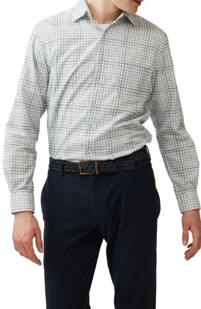 Rodd & Gunn Men's Brookdale Multi-check Corduroy Casual Button-down Shirt In Sky