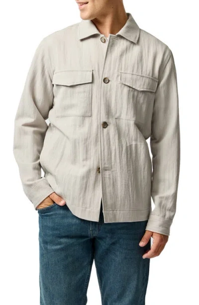 Rodd & Gunn Buckleton Wool Blend Shirt Jacket In Beige