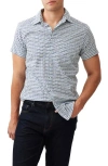 Rodd & Gunn Byron Slim Fit Short Sleeve Shirt In Marine