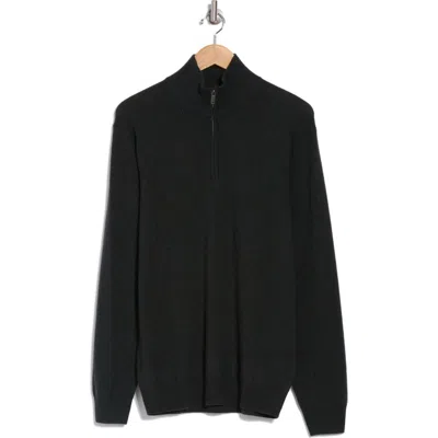 Rodd & Gunn Cashmere Merino Half-zip Sweater In Jungle
