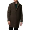 Rodd & Gunn Murchison Wool Blend Overcoat In Walnut