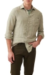 Rodd & Gunn Coromandel Button-up Linen Shirt In Gray