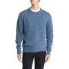 Rodd & Gunn Cox Road Tweed Wool Blend Crewneck Sweater In Regatta