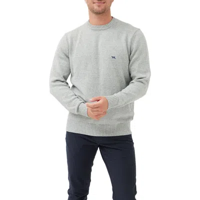 Rodd & Gunn Crewneck Cotton Sweater In Marble