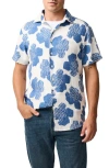 Rodd & Gunn Donnelly Track Sports Fit Short Sleeve Button-up Shirt In Regatta