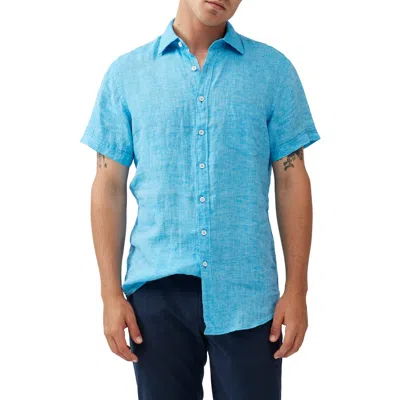 RODD & GUNN RODD & GUNN ELLERSLIE SHORT SLEEVE LINEN BUTTON-UP SHIRT