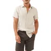 Rodd & Gunn Ellerslie Short Sleeve Linen Button-up Shirt In Sand
