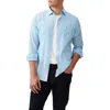 Rodd & Gunn Ferry Landing Sports Fit Stripe Button-up Shirt In Azure
