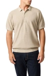 Rodd & Gunn Forbes Textured Polo Shirt In Natural