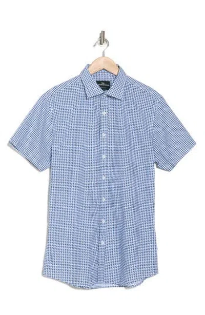 Rodd & Gunn Foreshore Short Sleeve Button-up Shirt In Blue