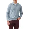 Rodd & Gunn Fortrose Regular Fit Long Sleeve Polo In Ocean