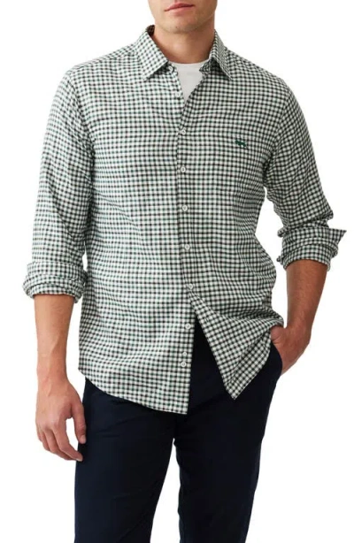 RODD & GUNN RODD & GUNN GEBBIES VALLEY GINGHAM BUTTON-UP COTTON & LINEN SHIRT