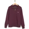 Rodd & Gunn Glen Eden Quarter-zip Pullover Sweatshirt In Port