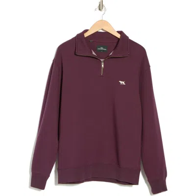 Rodd & Gunn Glen Eden Quarter-zip Pullover Sweatshirt In Port