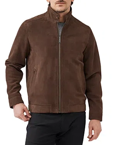 Rodd & Gunn Rodd And Gunn Glen Massey Leather Jacket In Taupe