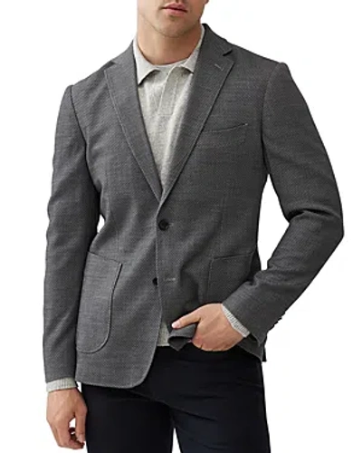 Rodd & Gunn Rodd And Gunn Haldon Button Front Slim Fit Jacket In Grey