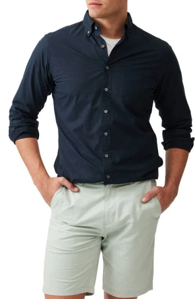 Rodd & Gunn Hendrick Cotton Button-down Shirt In Eclipse
