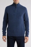 Rodd & Gunn Jacks Bay Quarter Zip Sweater In Rich Sapphire