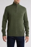 Rodd & Gunn Jacks Bay Quarter Zip Sweater In Thyme