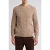 Rodd & Gunn Jacobs Town Cable Stitch Sweater In Oatmeal