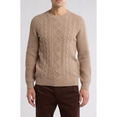 Rodd & Gunn Jacobs Town Cable Stitch Sweater In Oatmeal